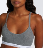 Calvin Klein Collection Sienna ribbed-knit cotton-blend bralette