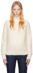 Victoria Beckham Off-White Polo Turtleneck