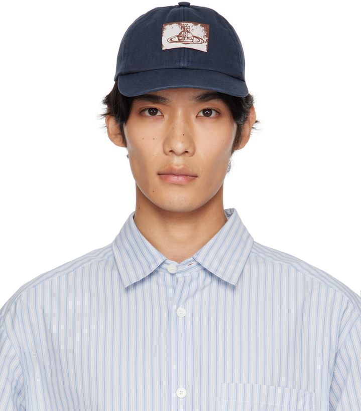 Photo: Vivienne Westwood Blue Cotton Twill Baseball Cap