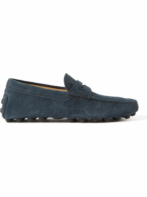 Photo: Tod's - Gommino Suede Driving Shoes - Blue