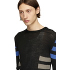 Rick Owens Black Wool Level Crewneck Sweater