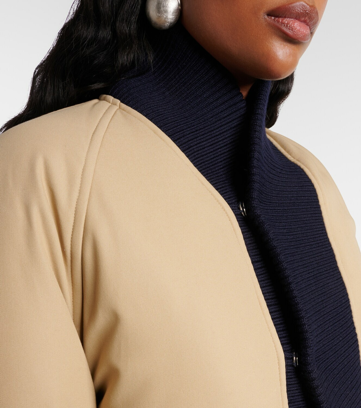Jean Paul Gaultier Cropped cotton bomber jacket