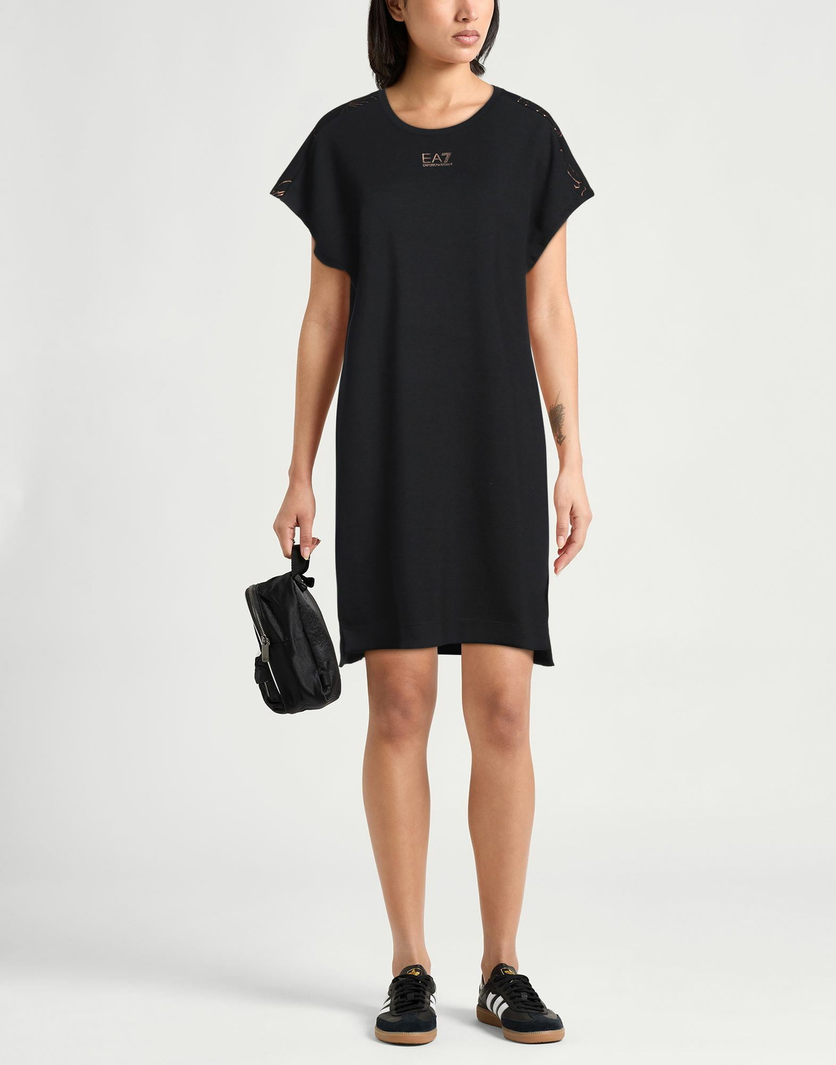 Ea7 Womens Mini dress in Black