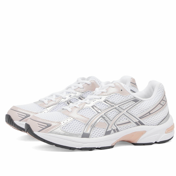 Photo: Asics Gel-1130 Sneakers in White/Neutral Pink