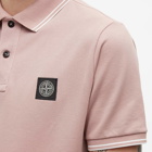 Stone Island Men's Patch Polo Shirt in Rose