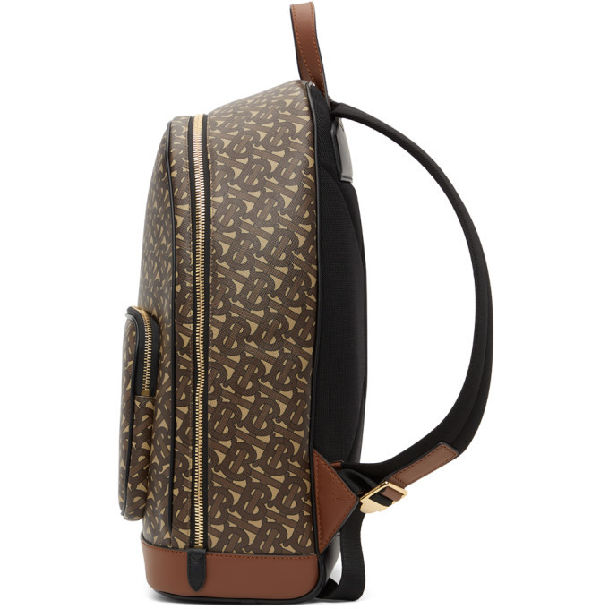 Burberry Brown E-Canvas Monogram Rocco Backpack Burberry display picture 1