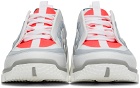 Pierre Hardy White & Pink Vibe Basket Sneakers