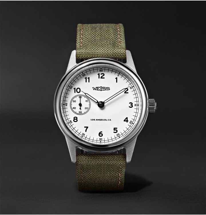 Photo: Weiss - Automatic Issue 38mm Stainless Steel and CORDURA Field Watch - White