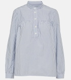 A.P.C. Loula striped cotton blouse
