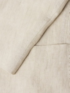 Massimo Alba - Gstaad Grandad-Collar Linen Overshirt - Neutrals