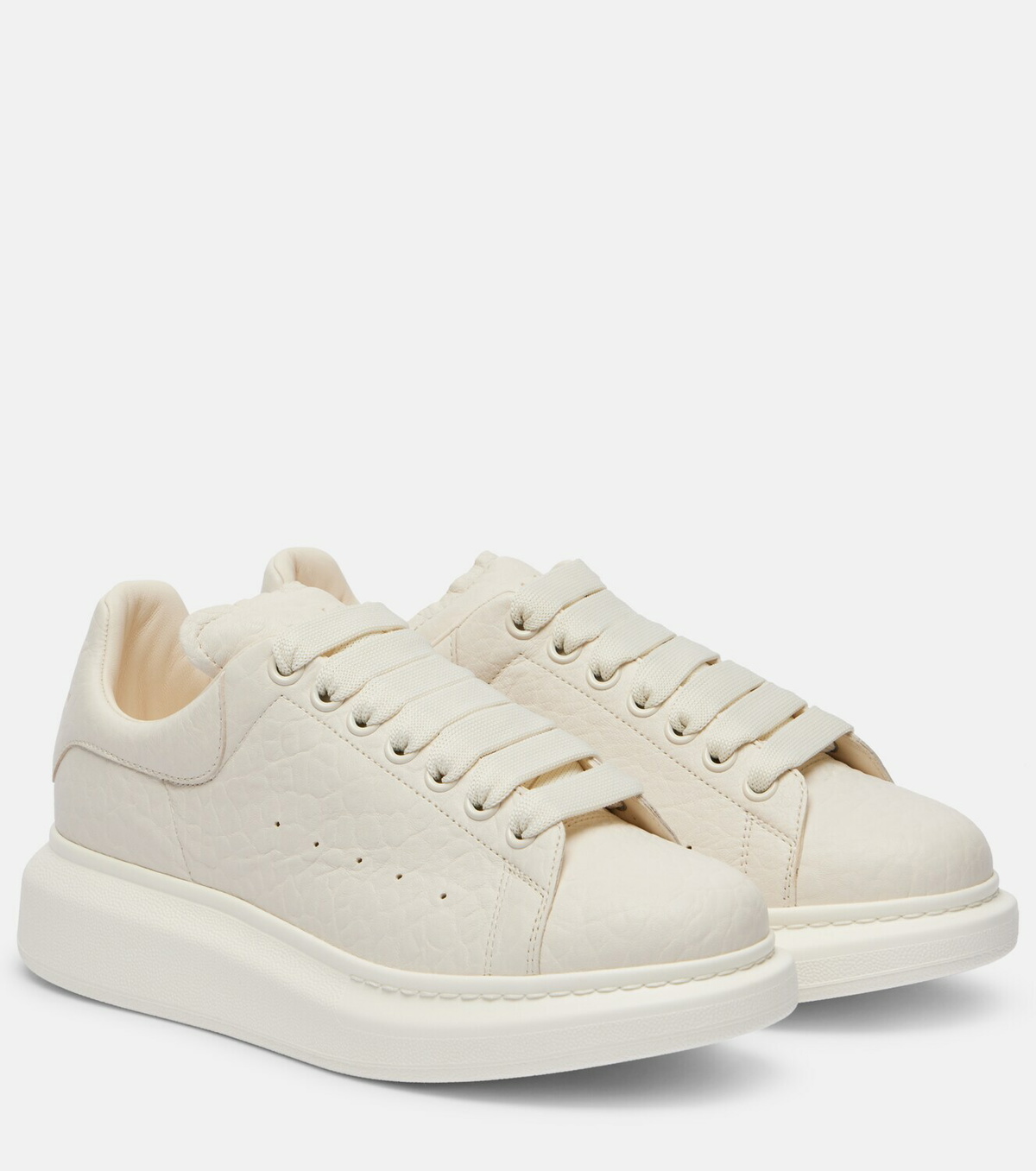 McQueen Oversized leather sneakers