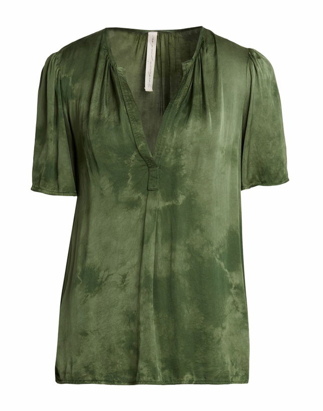 Photo: Raquel Allegra Womens Top Military in Green