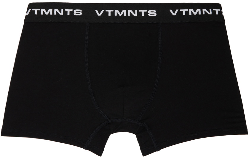 VTMNTS Black Logo-Woven Boxer Briefs