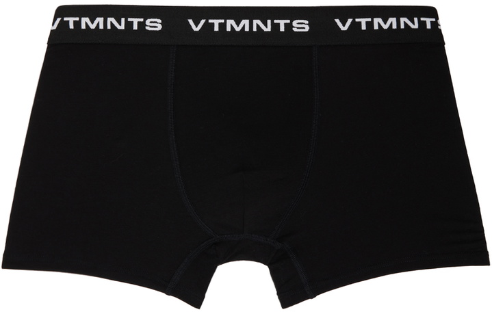 Photo: VTMNTS Black Logo-Woven Boxer Briefs