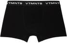 VTMNTS Black Logo-Woven Boxer Briefs