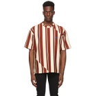 Opening Ceremony Red and Off-White Striped Twisted T-Shirt
