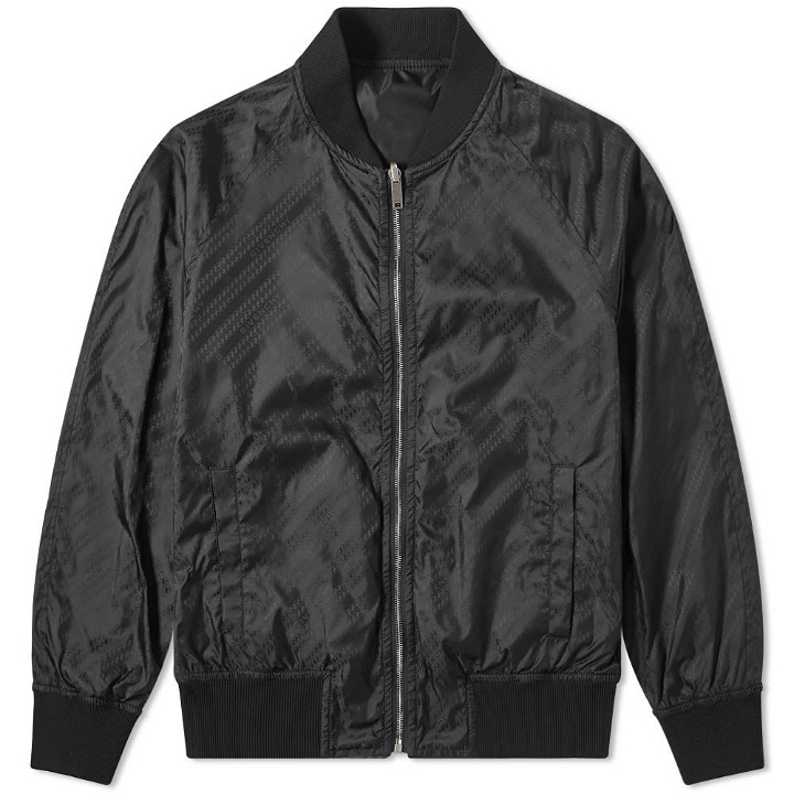 Photo: Givenchy Chain Jacquard Reversible Nylon Bomber Jacket