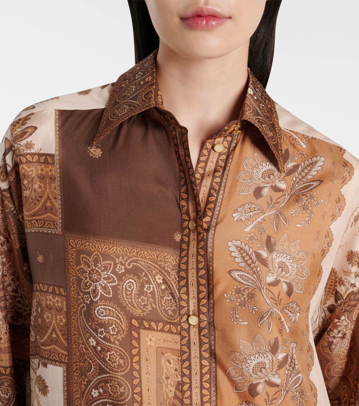 Zimmermann Lucky bandana silk satin shirt Zimmermann