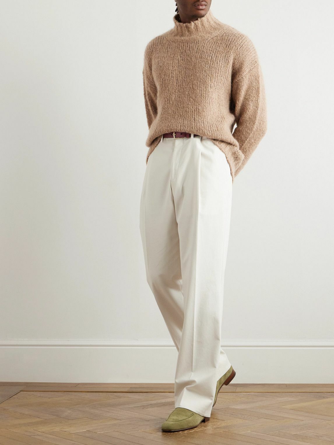 PIACENZA 1733 - Alpaca, Cashmere and Silk-Blend Rollneck Sweater - Neutrals