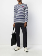 COMME DES GARCONS PLAY - Logo Striped Cotton T-shirt