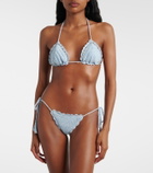 Anna Kosturova Crochet cotton bikini top
