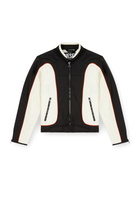 Diesel Colour-block biker jacket with piping - Jackets Mens in To Be Defined