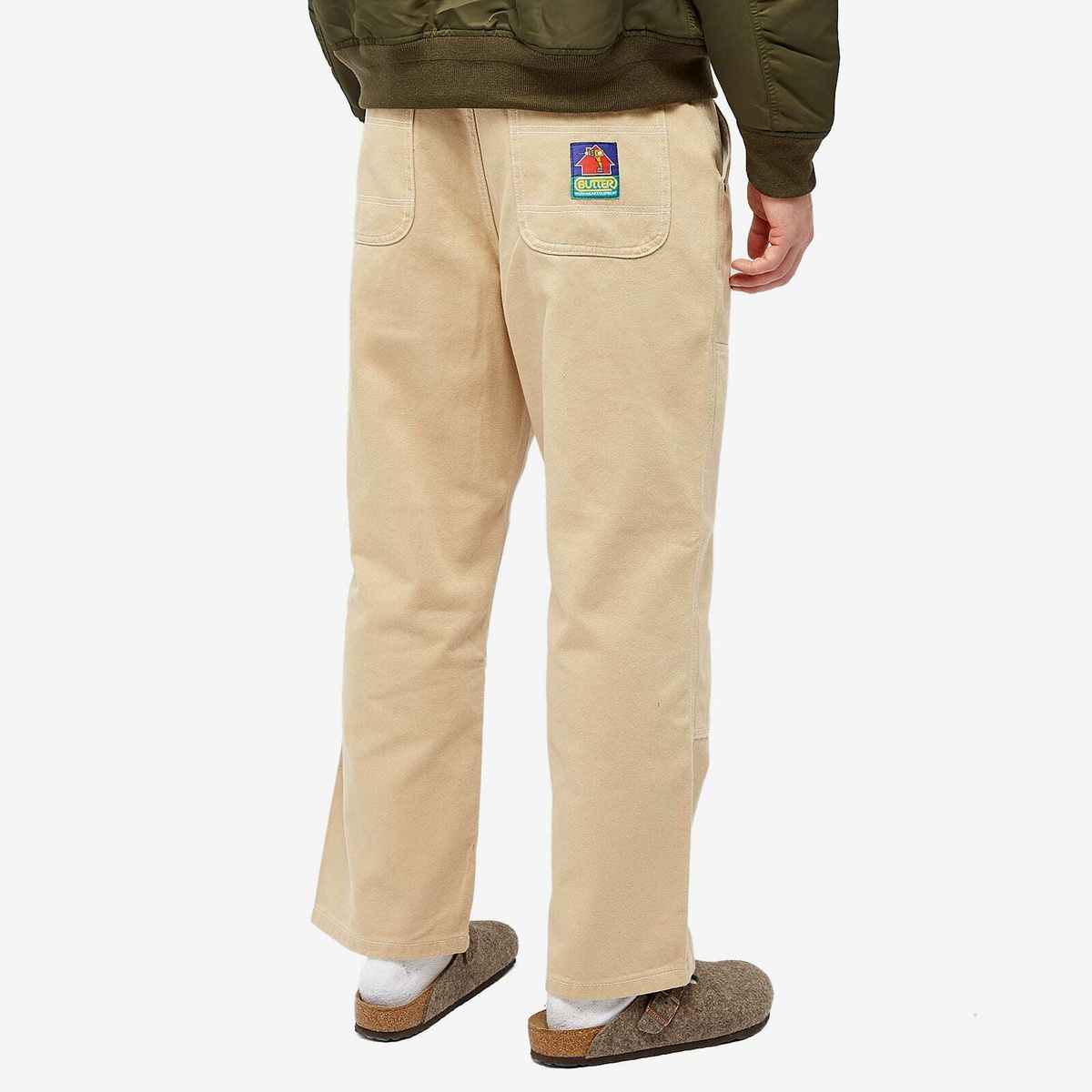 Butter Goods Men's Double Knee Work Pant in Bone Butter Goods