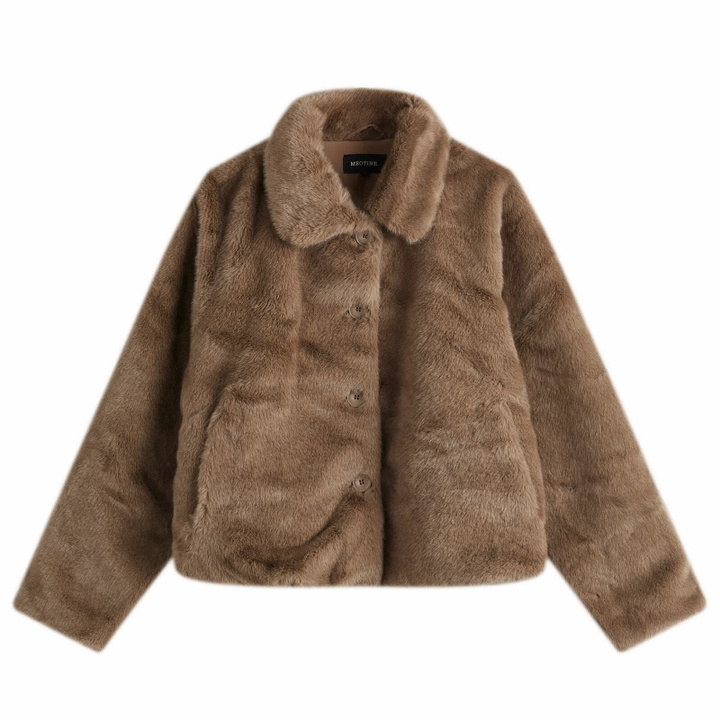 Photo: Meotine Women's Kelly Faux Fur Jacket in Light Brown