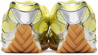 Bottega Veneta Silver & Yellow Orbit Sneakers