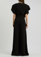 Stella Mccartney Crystal-embellished Jersey Jumpsuit Black