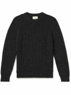 La Paz - Teixeira Ribbed Shetland Wool Sweater - Black