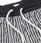 Atalaye - Miramar Short-Length Striped Cotton-Blend Swim Shorts - Black