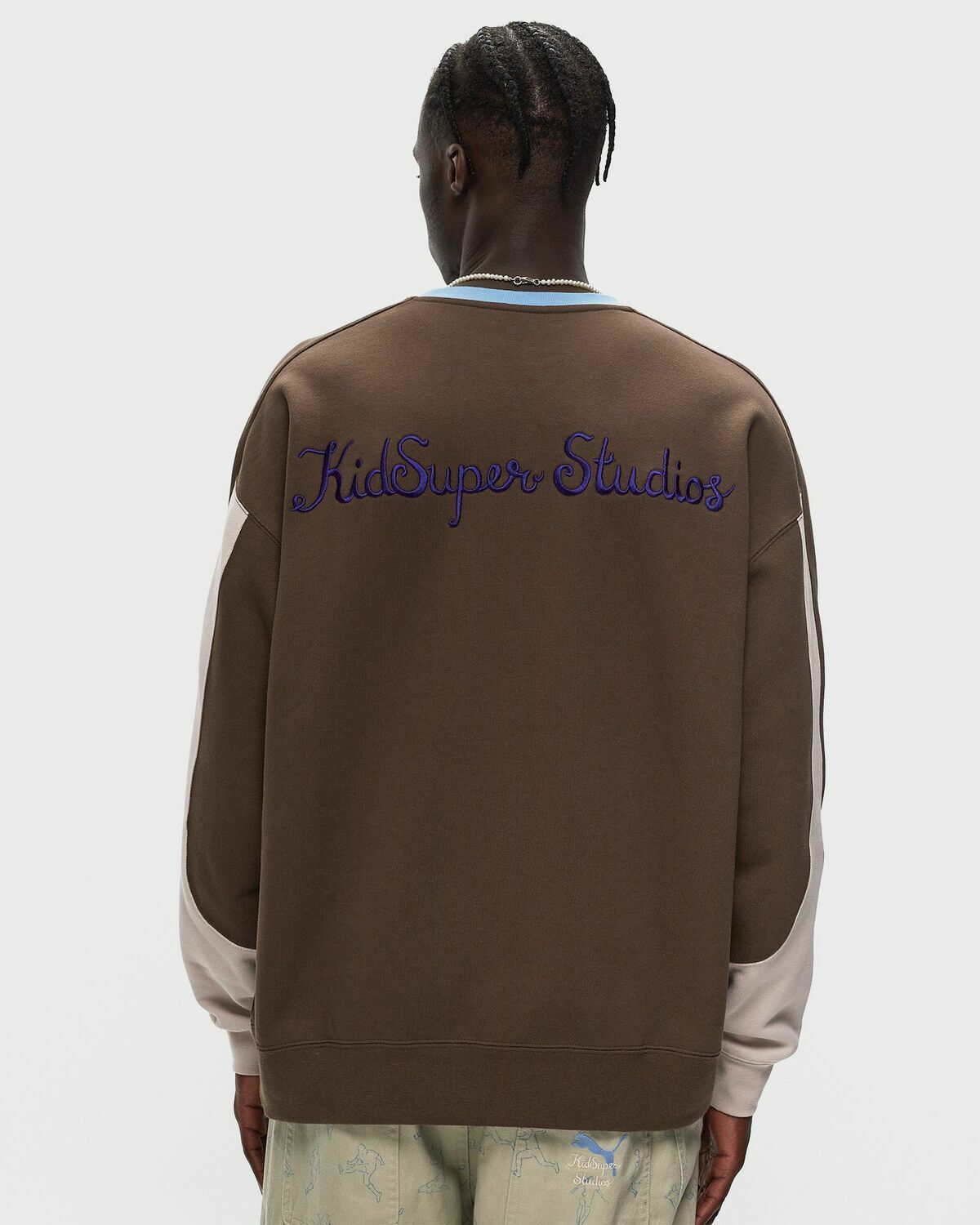 Puma X Kidsuper Crew Brown Sweatshirts