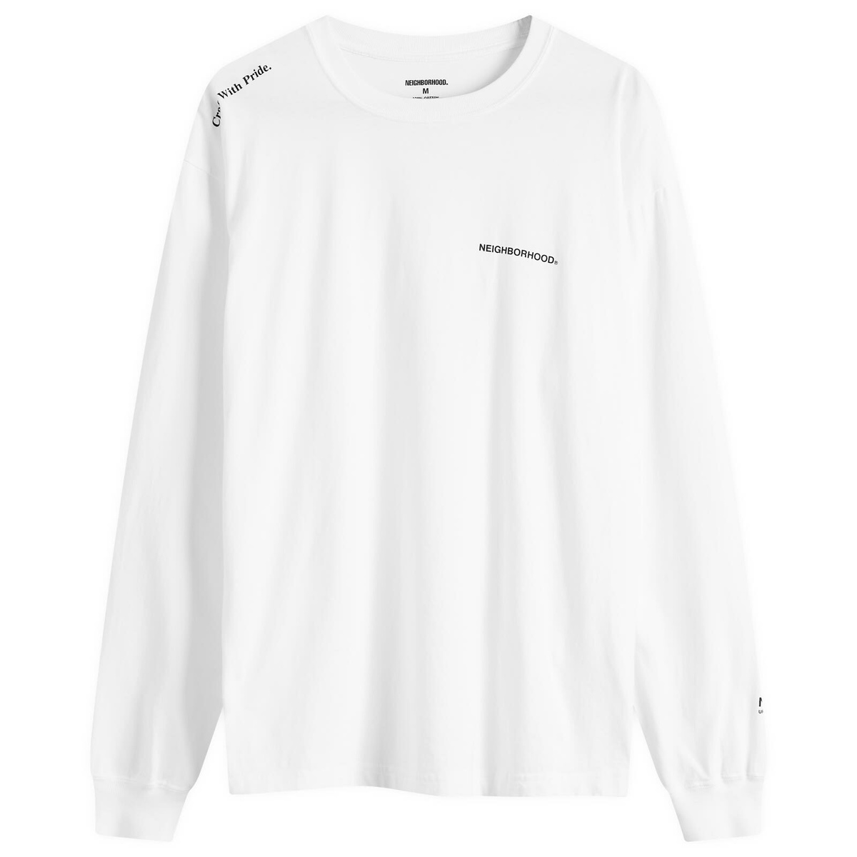Neighborhood Men's LS-8 Long Sleeve T-Shirt in White