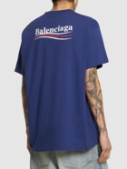 BALENCIAGA - Political Logo Cotton T-shirt
