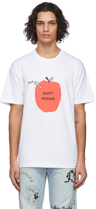Photo: Saintwoods White Worm Bark T-Shirt
