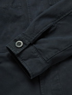 Mr P. - Garment-Dyed Cotton Overshirt - Blue