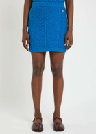 JW Anderson Cable-knit Mini Skirt Blue