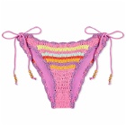 It's Now Cool Women's Crochet Tie Bikini Bottoms in Vida