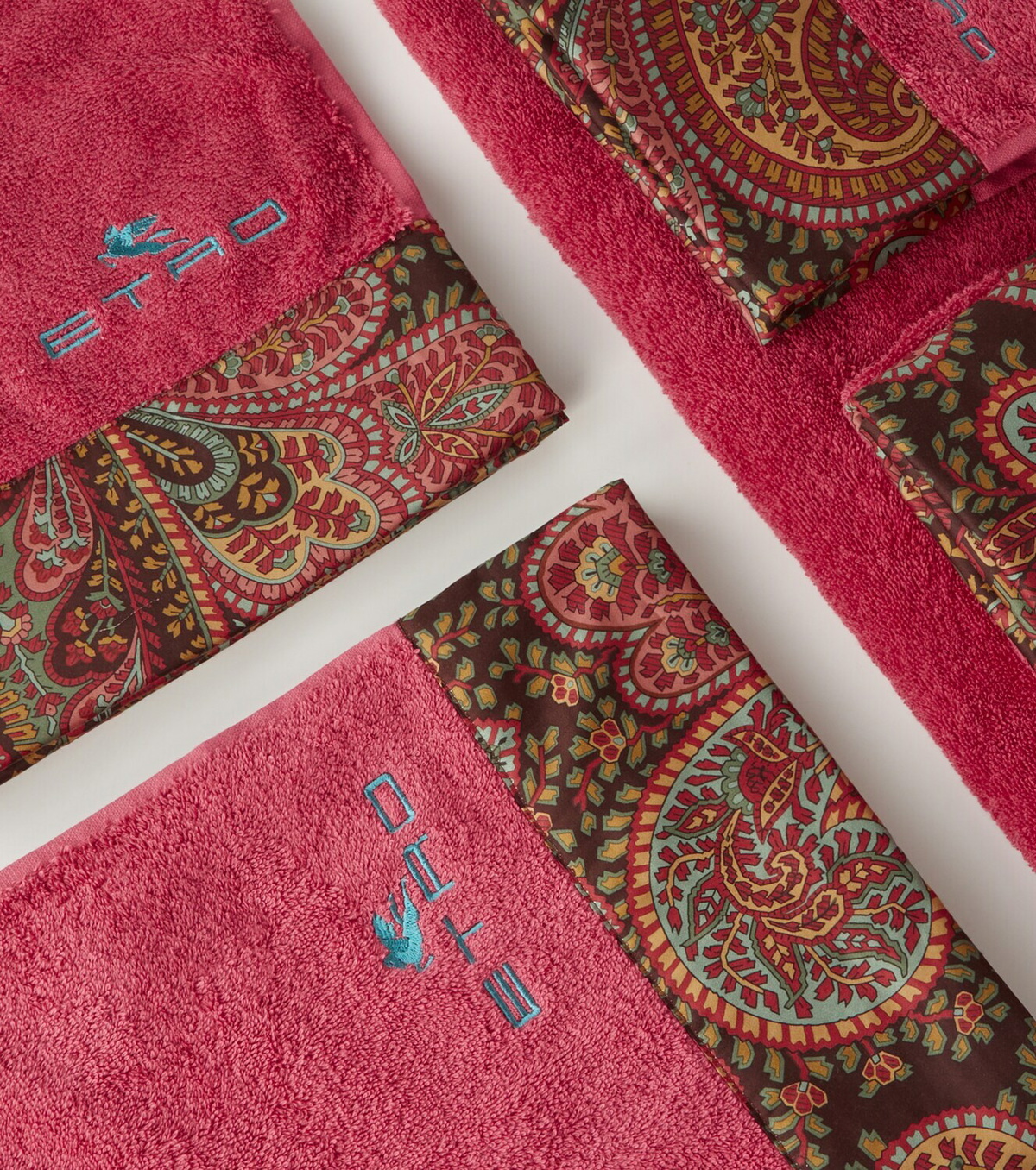 Etro Set of 5 cotton terry towels