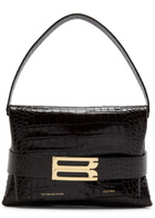 Victoria Beckham B Crocodile-effect Leather Pouch - Dark Brown - One Size