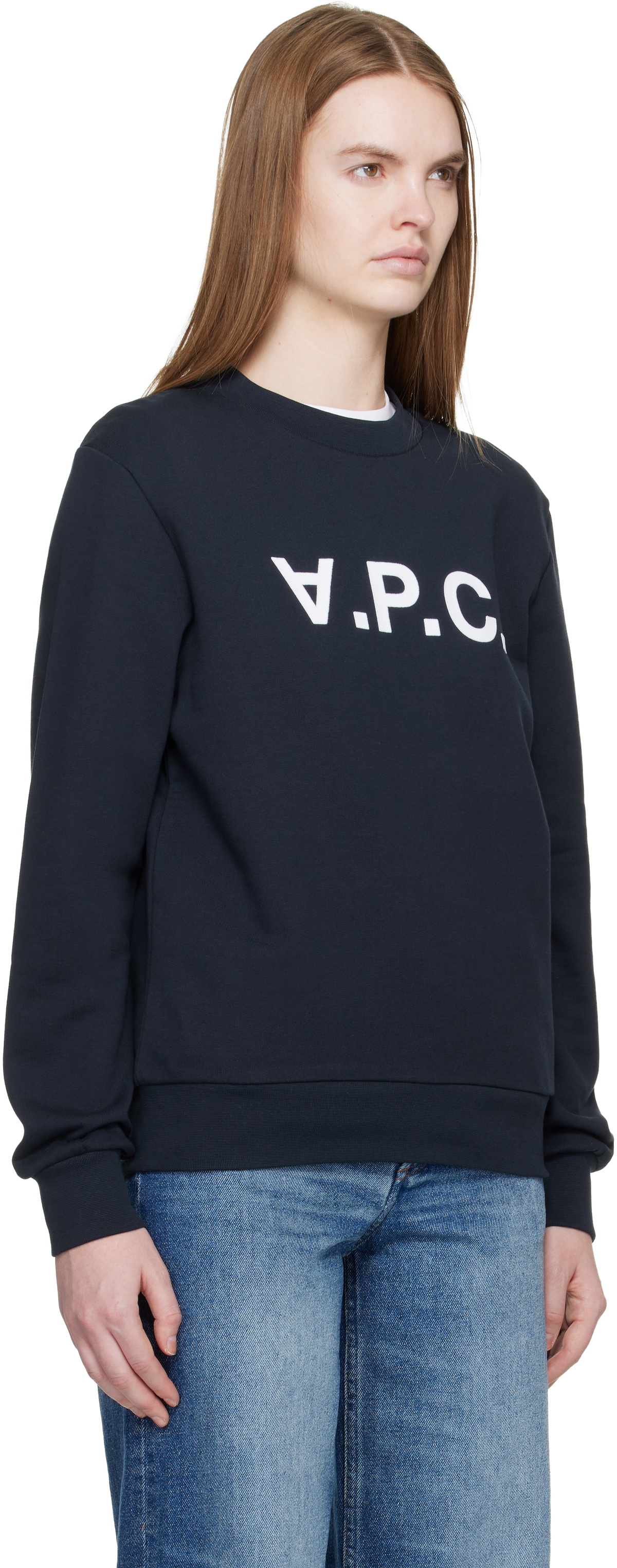 A.P.C. Navy Standard Grand 'VPC' Sweatshirt