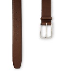 Hugo Boss - 4.5cm Brown Jor Leather Belt - Brown