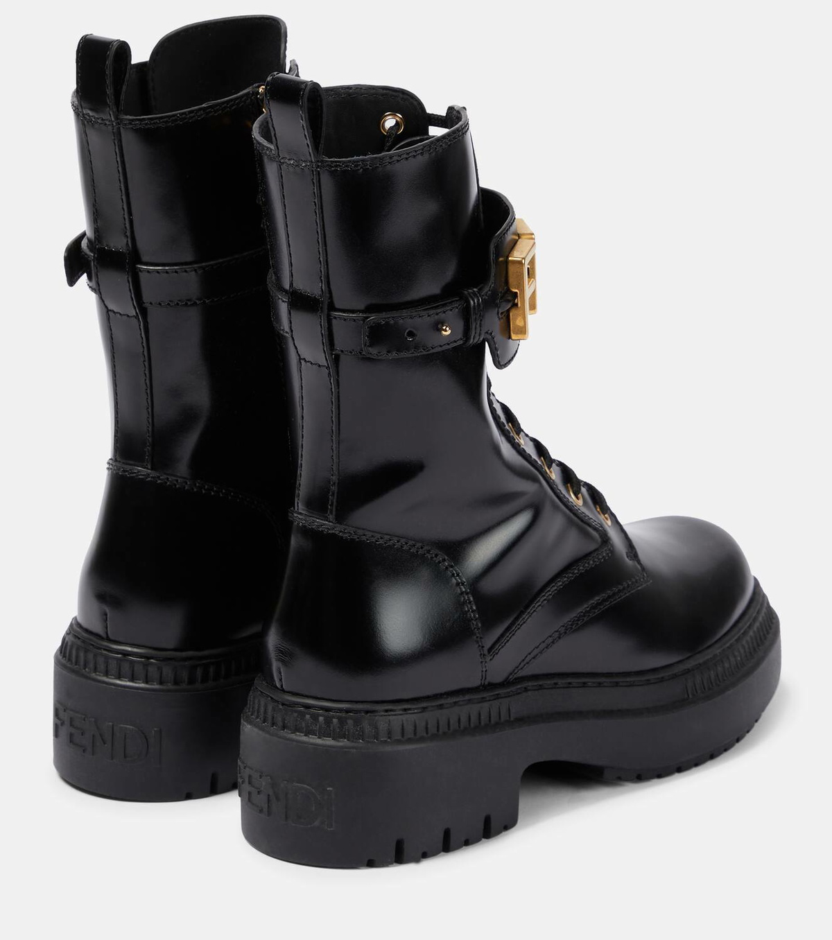 Fendi Fendigraphy leather ankle boots Fendi