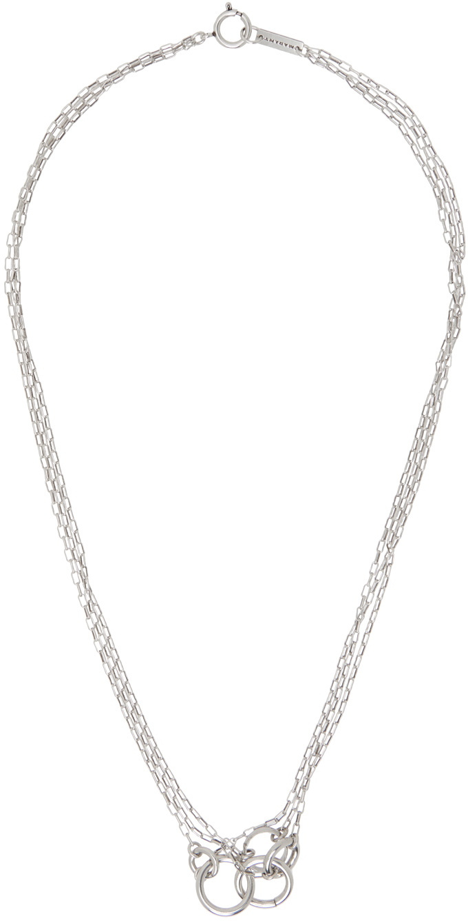 Isabel Marant Silver Dancing Ring Man Necklace