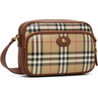 Burberry Beige Check Pocket Crossbody Bag