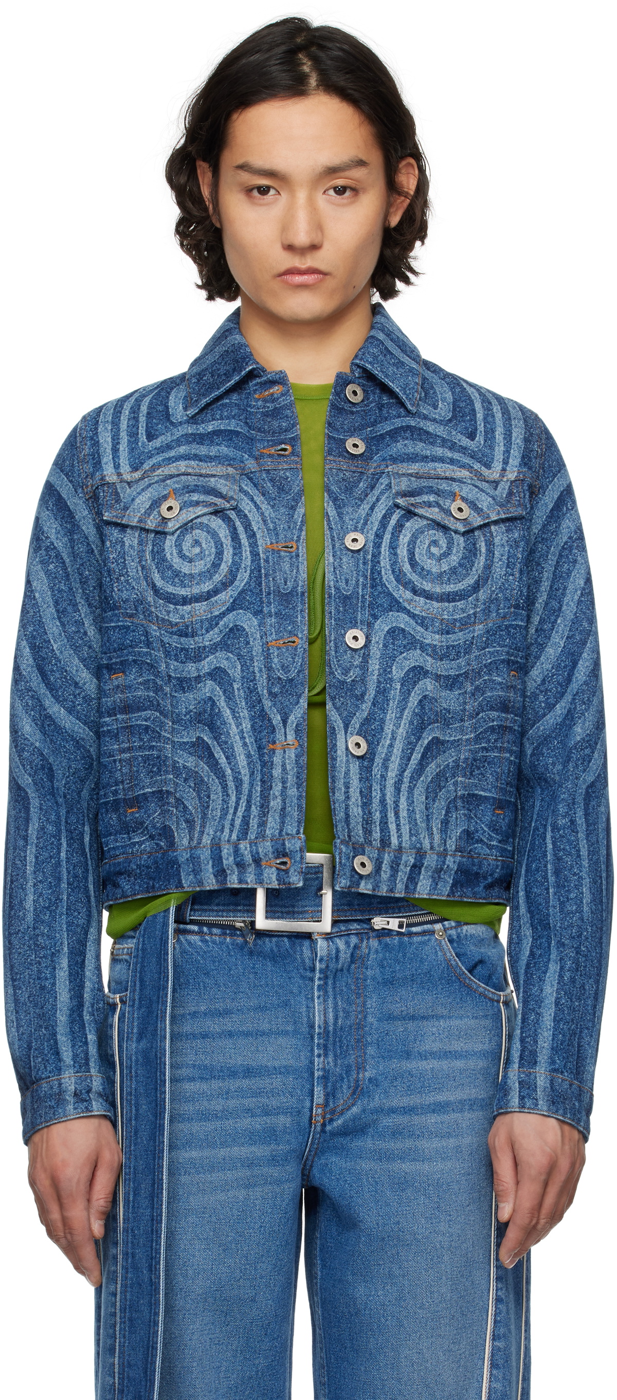 Jean Paul Gaultier ウエストシェイプ デニムジャケット