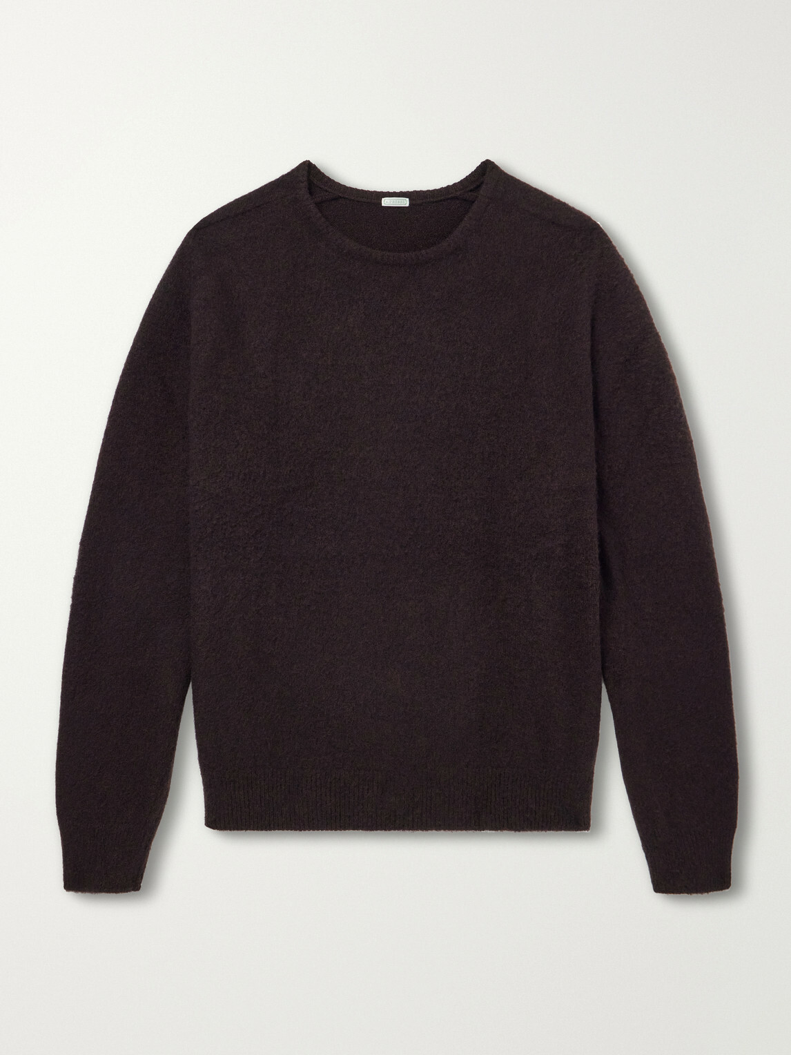 A.PRESSE - Brushed Cashmere Sweater - Brown
