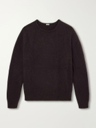 A.PRESSE - Brushed Cashmere Sweater - Brown
