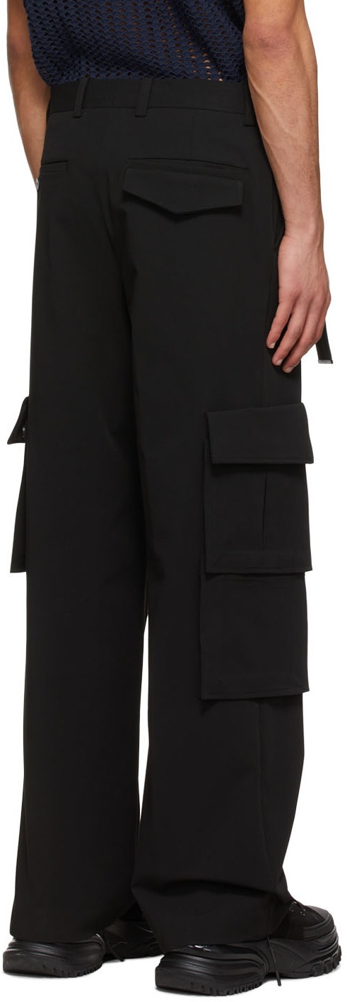 Wooyoungmi Black Polyester Cargo Pants Wooyoungmi